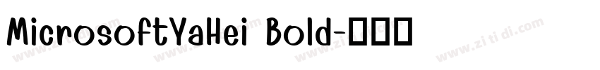 MicrosoftYaHei Bold字体转换